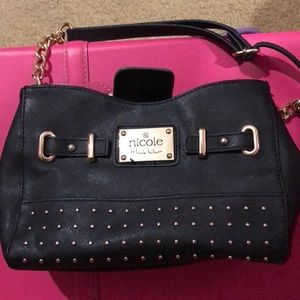 Black studded bag